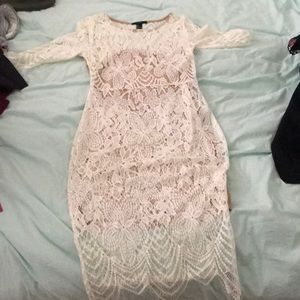 Lace Body con with nude liner